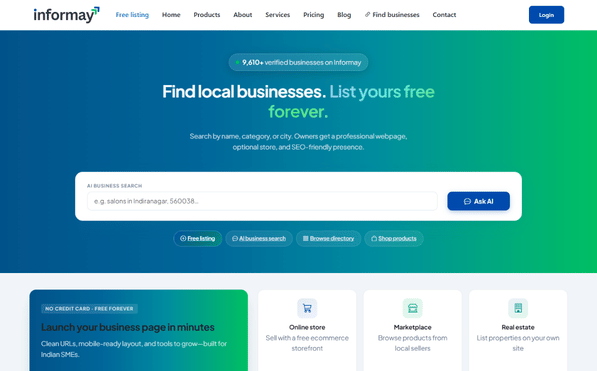 Informay business directory and ecommerce platform